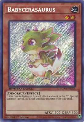 Babycerasaurus - SGX4-ENC05 - Secret Rare 1st Edition Speed Duel GX: Midterm Destruction Singles