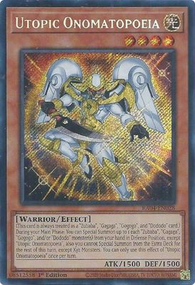 Utopic Onomatopoeia (Secret Rare) - Quarter Century Stampede Quarter Century Stampede