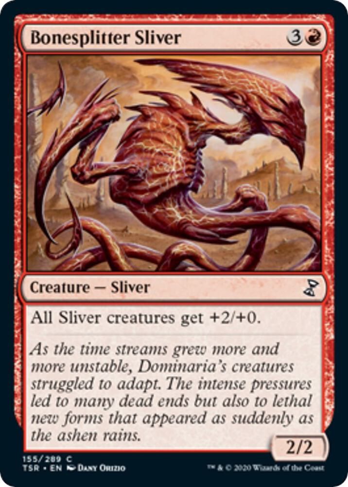 Bonesplitter Sliver 155/289 - Time Spiral: Remastered (TSR)