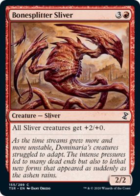Bonesplitter Sliver 155/289 - Time Spiral: Remastered (TSR)
