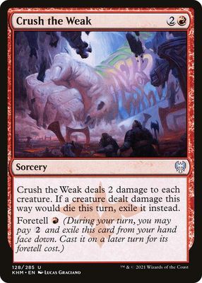 Crush the Weak 128/285 - The List The List Singles