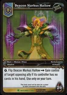 Deacon Markus Hallow - 1/246 - Uncommon WoW: Fires of Outland