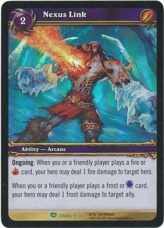Nexus Link - Citadel 4/30 - Uncommon WoW: Assault on the Icecrown Citadel Raid Deck