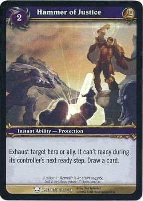 Hammer of Justice - Azeroth 68/361 - Common (foil) WoW: Archives