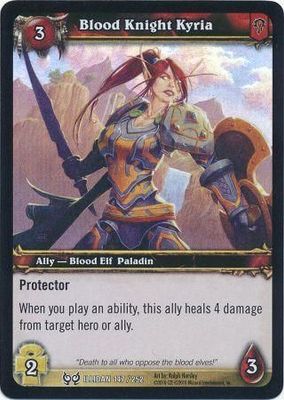 Blood Knight Kyria - Foil Illidan 147/252 - Common WoW: Archives