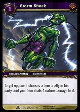 Storm Shock - 103/264 - Common WoW: Servants of the Betrayer foil