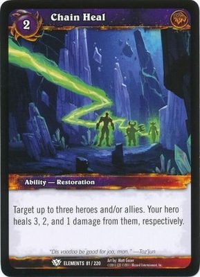 Chain Heal - 81/220 - Common WoW: War of Elements
