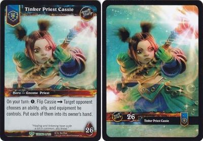 Tinker Priest Cassie- Throne 9/263 World of Warcraft Promo Singles