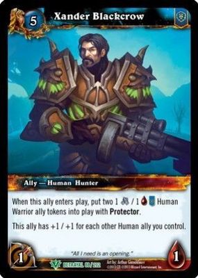 Xander Blackcrow - 88/202 - Uncommon WoW: Betrayal of the Guardian