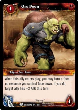 Orc Peon - 104/202 - Common WoW: Betrayal of the Guardian