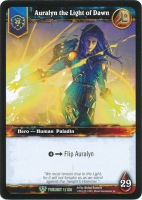 Auralyn the Light of Dawn - 1/220 - Uncommon WoW: Twilight of the Dragons