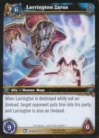 Zarus - 19/19- Rare WoW: Fields of Honor
