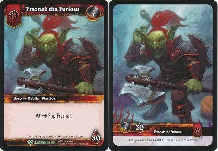 Fraznak the Furious - 12/220 - Uncommon WoW: War of Elements