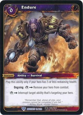 Endure - 19/240 - Rare WoW: War of the Ancients