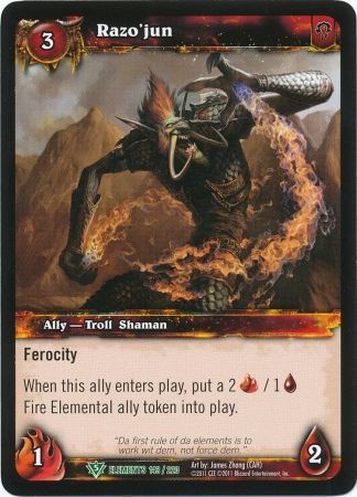 Razo&#39;jun - 143/220 - Uncommon WoW: War of Elements