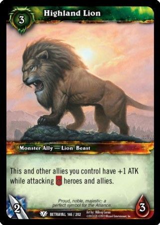 Highland Lion - 146/202 - Common WoW: Betrayal of the Guardian