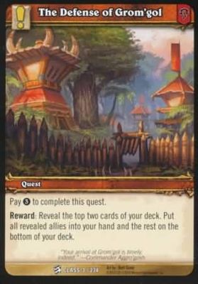 The Defense of Grom&#39;gol - 3/234 - Common WoW: Class Starter Decks 2010