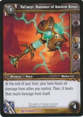 Val&#39;anyr, Hammer of Ancient Kings - 201/220 - Epic Rare WoW: Icecrown