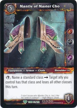 Mantle of Master Cho - 171/202 - Uncommon WoW: Tomb of the Forgotten
