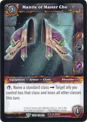 Mantle of Master Cho - 171/202 - Uncommon WoW: Tomb of the Forgotten