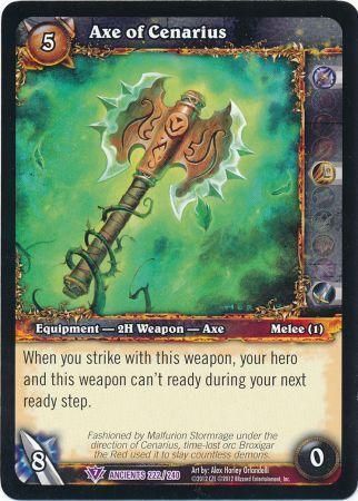 Axe of Cenarius - 222/240 - Epic Rare WoW: War of the Ancients