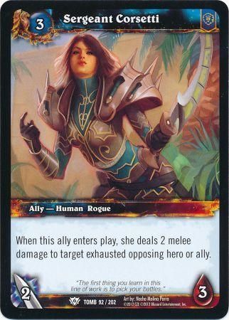 Sergeant Corsetti - 92/202 - Common WoW: Tomb of the Forgotten