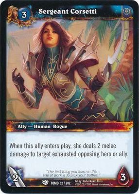 Sergeant Corsetti - 92/202 - Common WoW: Tomb of the Forgotten