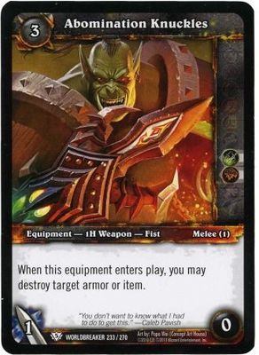 Abomination Knuckles - 233/270 - Common WoW: Worldbreaker