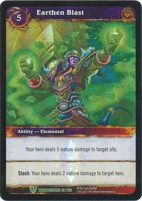 Earthen Blast - Foil Promo - Worldbreaker 95/270 World of Warcraft Promo Singles