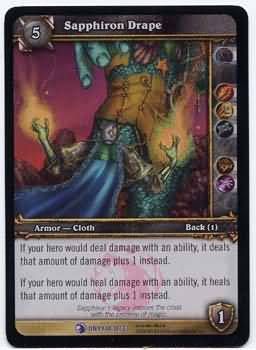 Sapphiron Drape - 18/33 - Rare (WoW) WoW: Onyxia&#39;s Lair Treasure Pack Singles foil