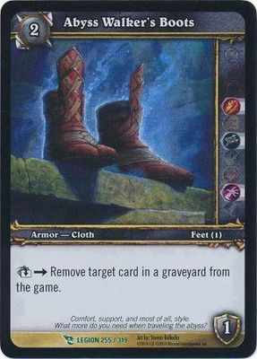 Abyss Walker&#39;s Boots - Foil Legion 255/319 - Uncommon WoW: Archives