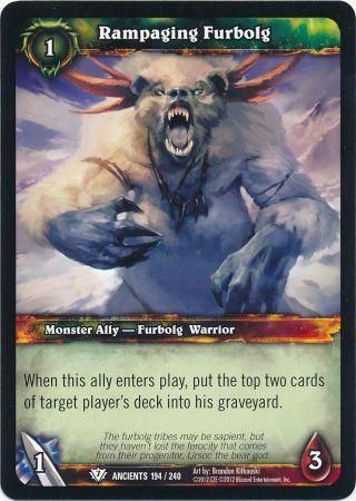 Rampaging Furbolg - 194/240 - Common WoW: War of the Ancients