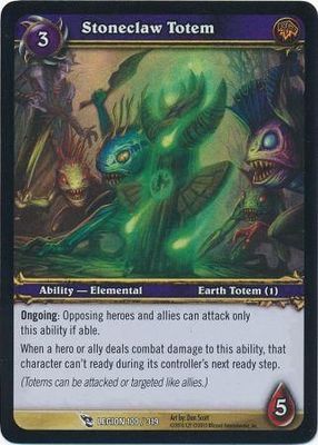 Stoneclaw Totem - Legion 100/319 - Common foil WoW: Archives