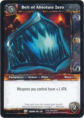Belt of Absolute Zero - 170/198 - Common WoW: Crown of the Heavens
