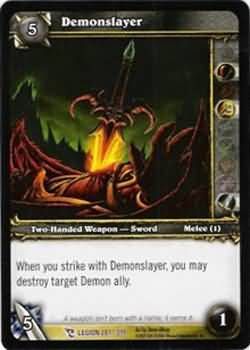 Demonslayer - 281/319 - Epic Rare WoW: March of the Legion