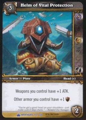 Helm of Vital Protection - 173/220 - Rare WoW: Wrathgate