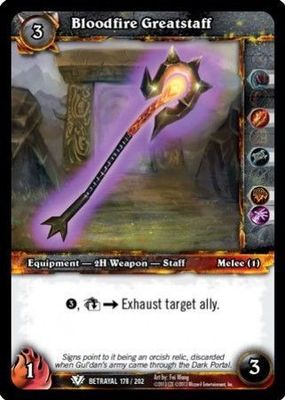 Bloodfire Greatstaff - 178/202 - Common WoW: Betrayal of the Guardian