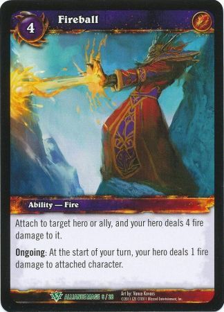 Fireball - Alliance Mage 6/28 - Uncommon WoW: Alliance Mage 2011 Singles
