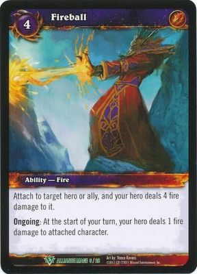 Fireball - Alliance Mage 6/28 - Uncommon WoW: Alliance Mage 2011 Singles