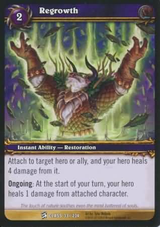 Regrowth - 33/234 - Common WoW: Class Starter Decks 2010