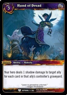 Hand of Dread - 5/202 - Common WoW: Betrayal of the Guardian