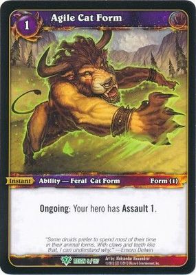 Agile Cat Form - 9/197 - Uncommon WOW: Reign of Fire