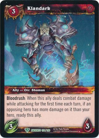 Klandark - 135/240 - Uncommon WoW: War of the Ancients