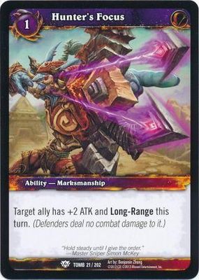 Hunter&#39;s Focus - 21/202 - Common WoW: Tomb of the Forgotten