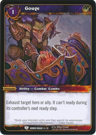 Gouge - Horde Rogue 9/31 - Common WoW: Horde Rogue 2011 Singles