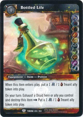 Bottled Life - Throne 233/263 - Foil Promo World of Warcraft Promo Singles