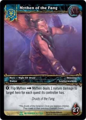 Mythen of the Fang - 14/264 - Uncommon WoW: Servants of the Betrayer foil
