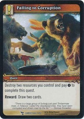 Falling to Corruption - Legion 299/319 - Common WoW: Archives foil