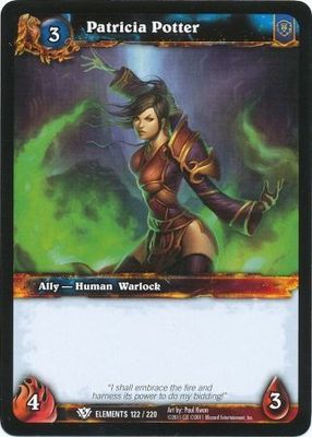 Patricia Potter - 122/220 - Common WoW: War of Elements