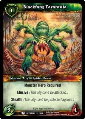 Blackfang Tarantula - 132/202 - Common WoW: Betrayal of the Guardian
